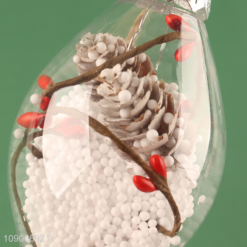 New Product Christmas Tree Hanging ornaments Plastic Baubles for Home Decor