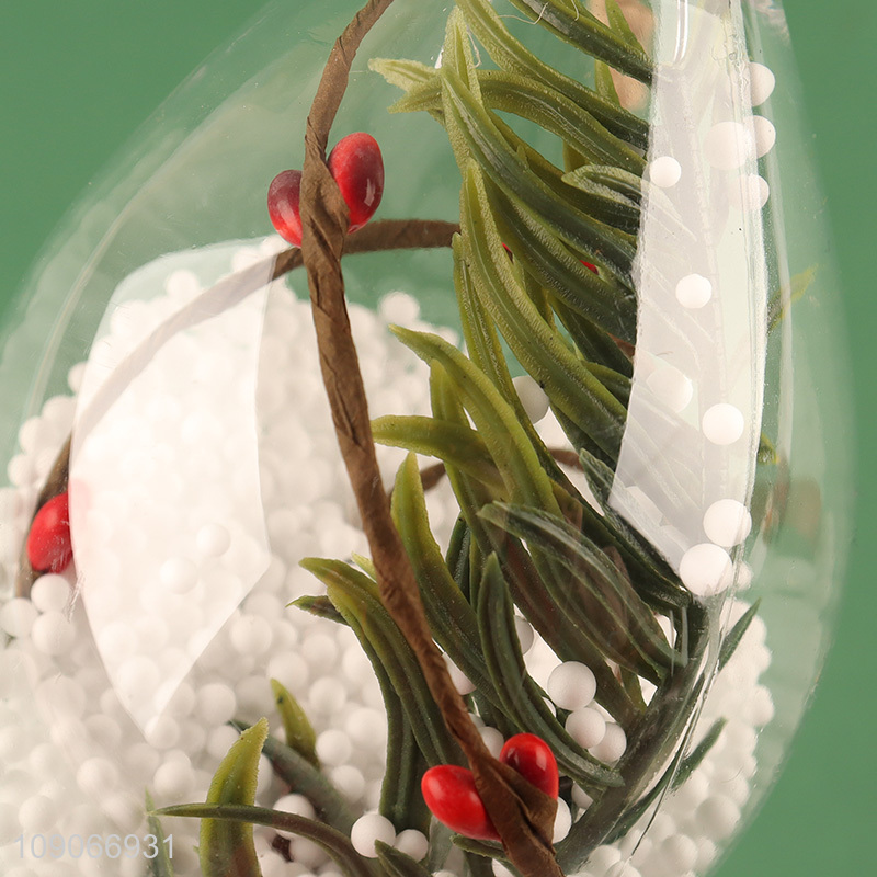 Factory Price Christmas Tree Hanging ornaments Clear Christmas Baubles