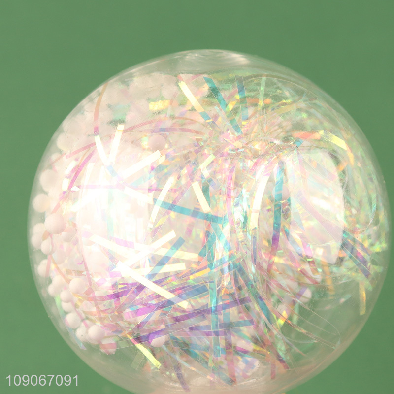 Wholesale Clear Christmas Bulb ornaments Shatterproof Plastic Christmas Baubles