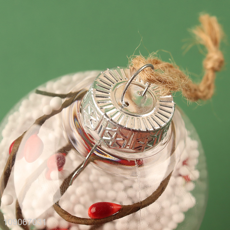 Online Wholesale Clear Christmas Bulb ornaments Plastic Light Bulb ornaments