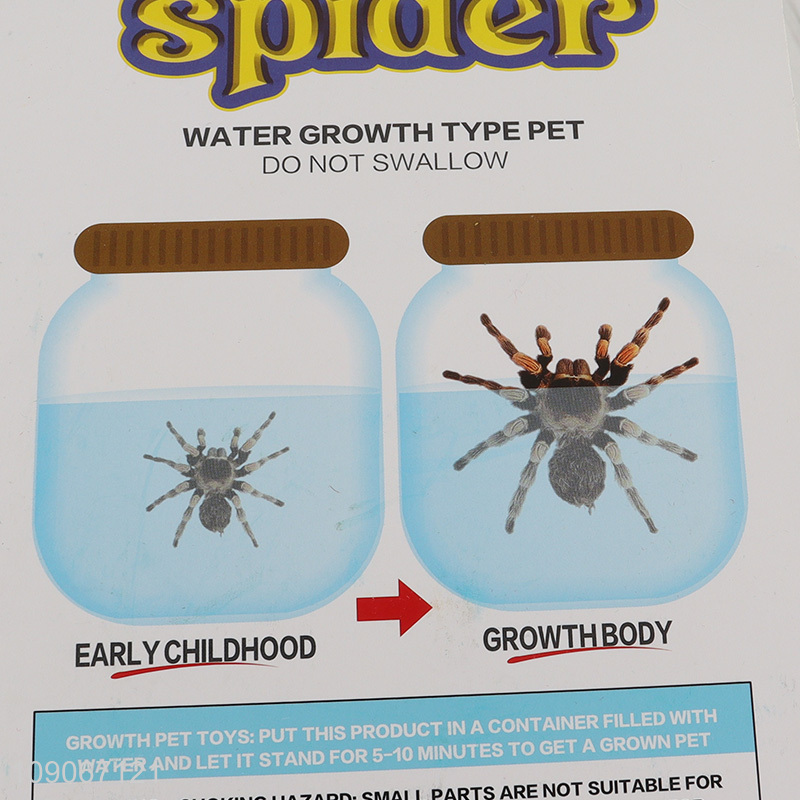 Top products creative spider shape magic water growing toys for sale