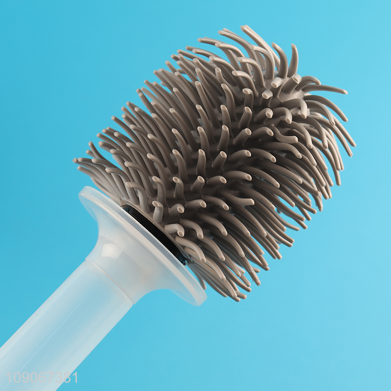 Online Wholesale Durable Flexible Bristle Toilet Bowl Brush with Holder