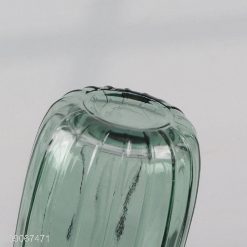 Good quality home decor clear glass vase flower vase for sale
