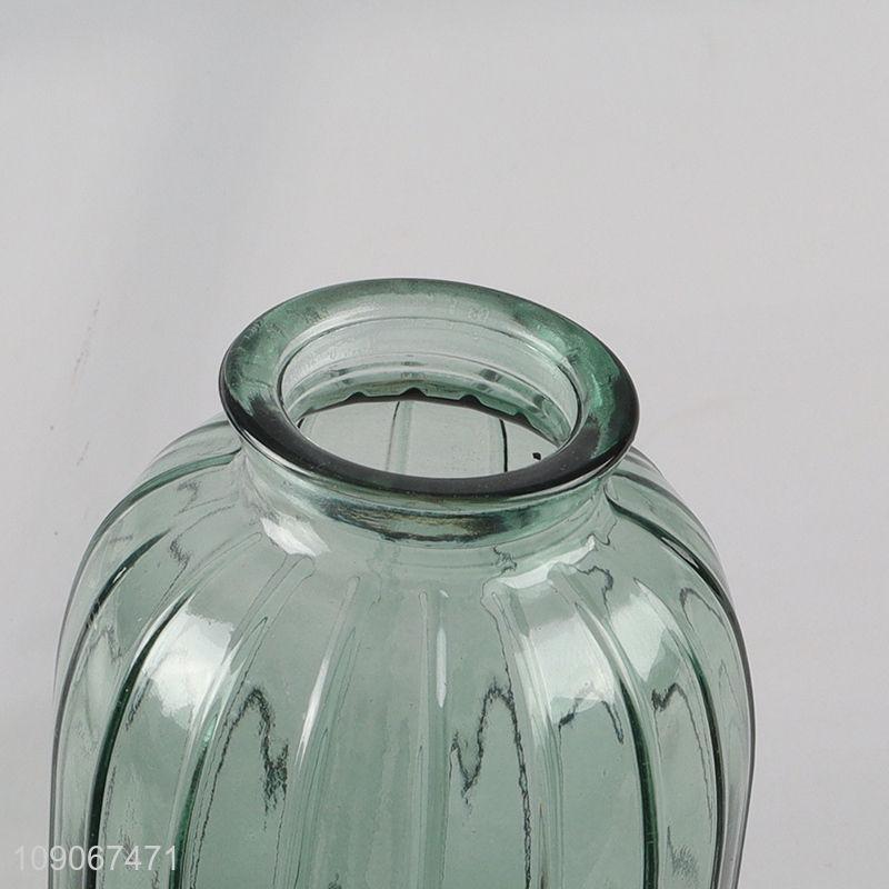 Good quality home decor clear glass vase flower vase for sale