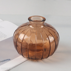 Top products pumpkin shape glass bud vase flower vase for home decor