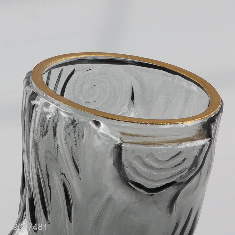 Yiwu market modern style glass bud vase flower vase for home decor