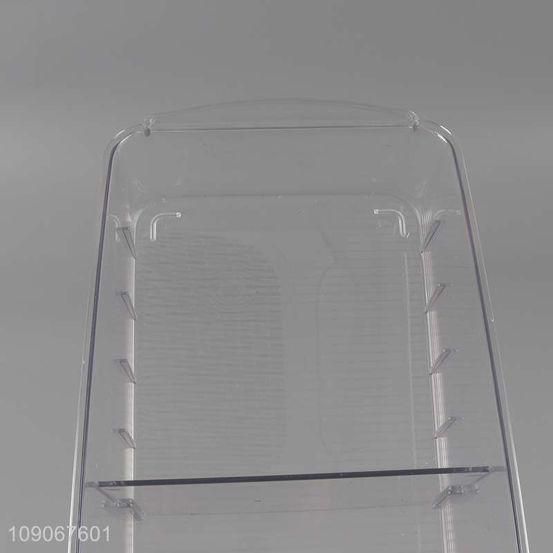 Hot items plastic clear desktop organizer storage box for home office