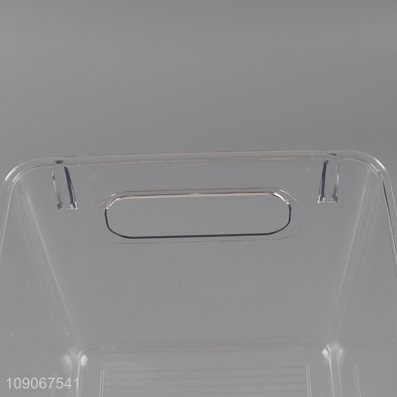 Hot products clear plastic storage box storage bin with handle
