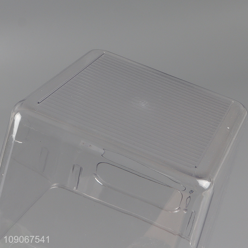 Hot products clear plastic storage box storage bin with handle
