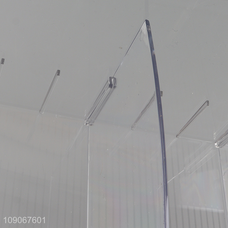 Hot items plastic clear desktop organizer storage box for home office