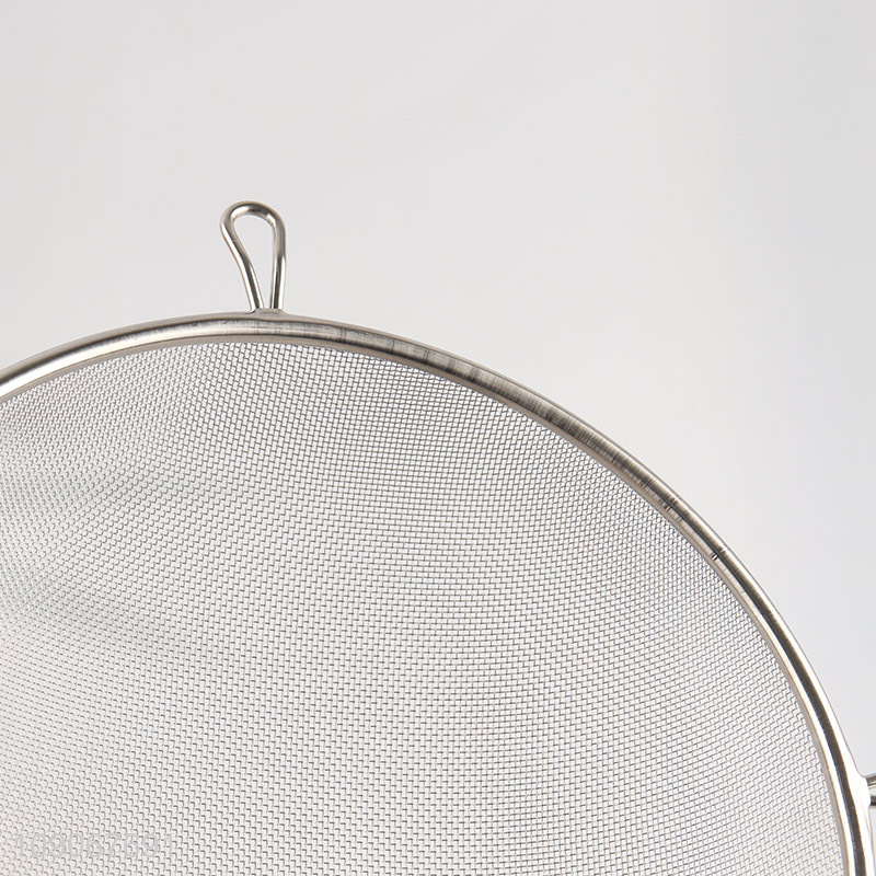 China Imports Fine Mesh Strainer Stainless Steel Sifter with Handle