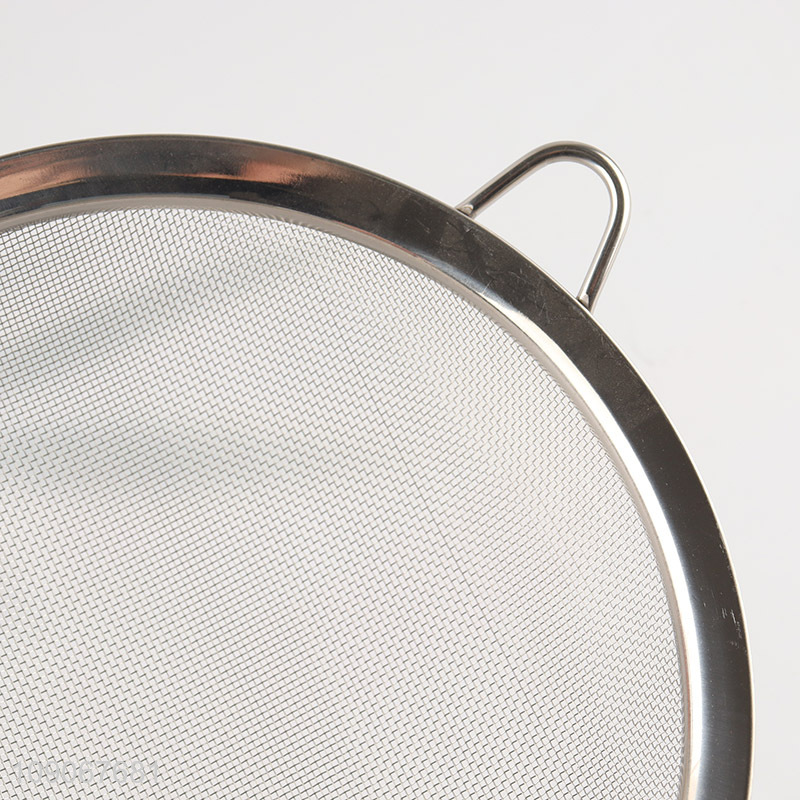 Factory Price Fine Mesh Strainer Stainless Steel Sieve with Handle