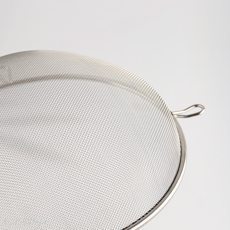 China Imports Fine Mesh Strainer Stainless Steel Sifter with Handle