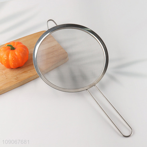 Factory Price Fine Mesh Strainer Stainless Steel Sieve with Handle