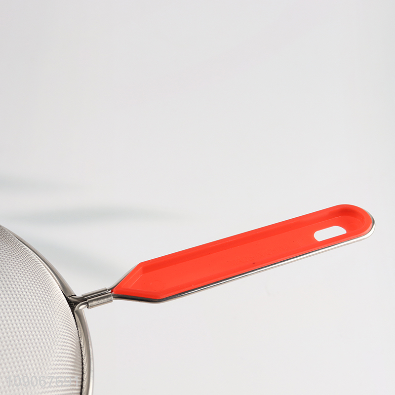 China Imports Fine Mesh Strainer Stainless Steel Sifter with Handle