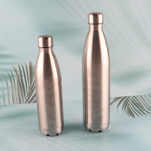 Good Quality Double Walled Vacuum Cola Shaped Insulated Water Bottle
