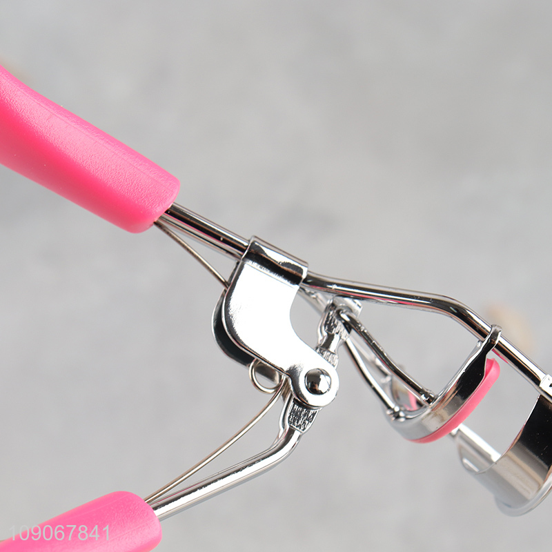 Wholesale Makeup Tools Stainless Steel Eyelash Curler with Ergonomic Handle