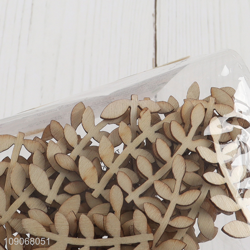 Online wholesale wooden children leaves shape diy kits