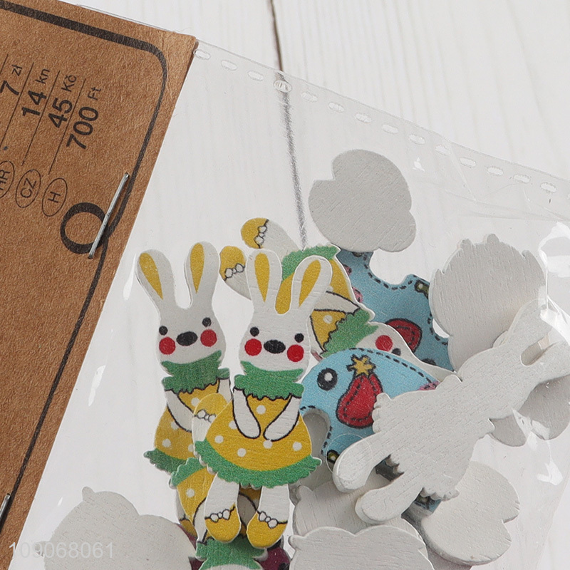 Hot items rabbit shape cartoon diy button kits for kids