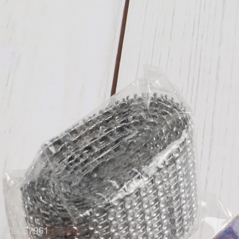 Hot items 2m shiny sparkling beaded pearl roll wrap roll for sale