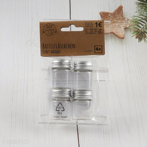Hot selling 4pcs portable travel kit essential oil glass empty bottle set