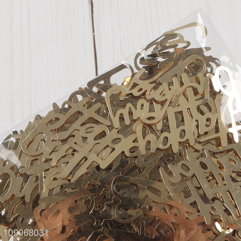 New arrival golden party decoration party confetti set for sale