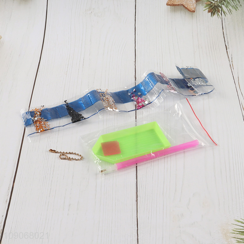 Good selling kids diy toys diamond keychain making toys wholesale