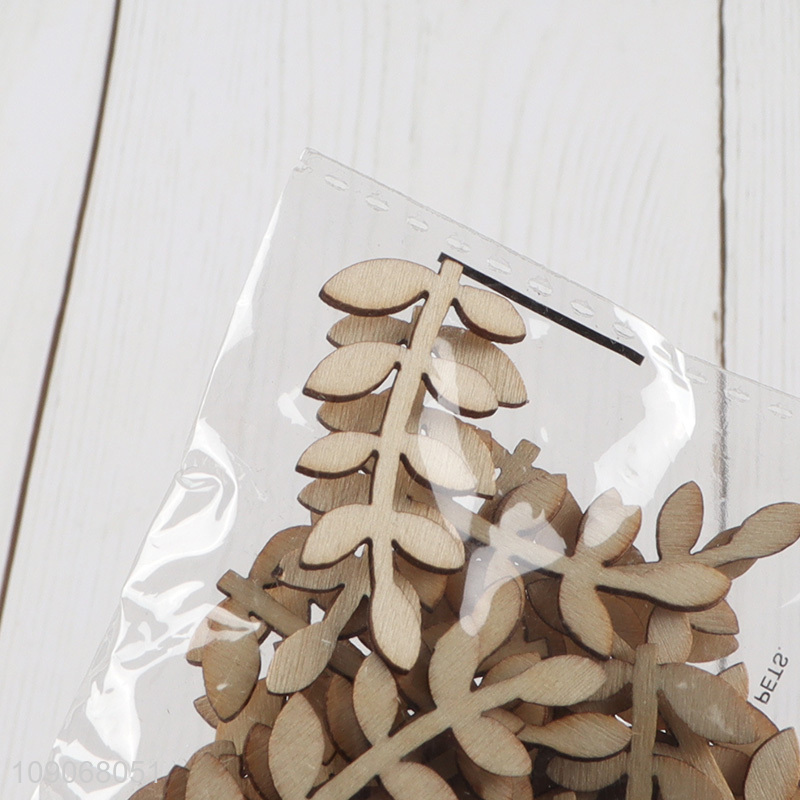 Online wholesale wooden children leaves shape diy kits