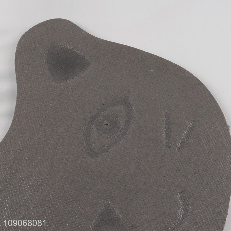 Top selling anti-slip cat shape floor cat litter mat for home