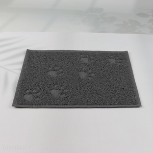 Hot selling rectangle protect floor cat litter mat pet mats