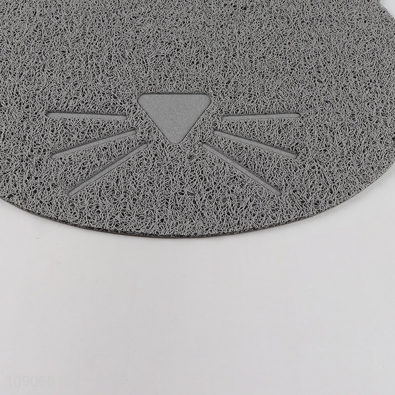 Factory price cat shape anti-slip cat litter mat pet mats for sale
