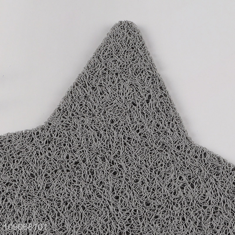 Factory price cat shape anti-slip cat litter mat pet mats for sale