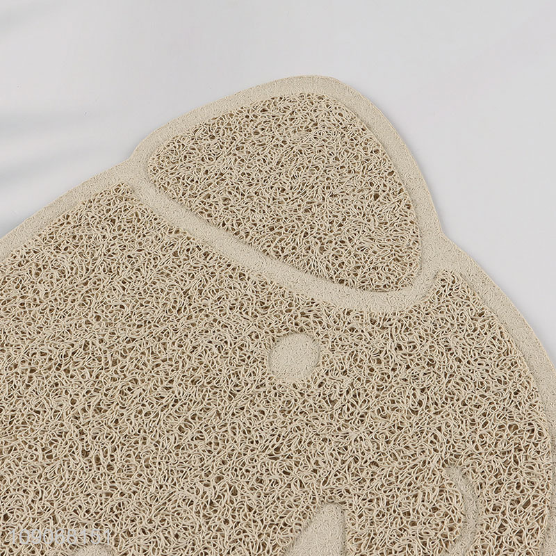 Top products puppy shape waterproof anti-slip pets feeding mat floor mat