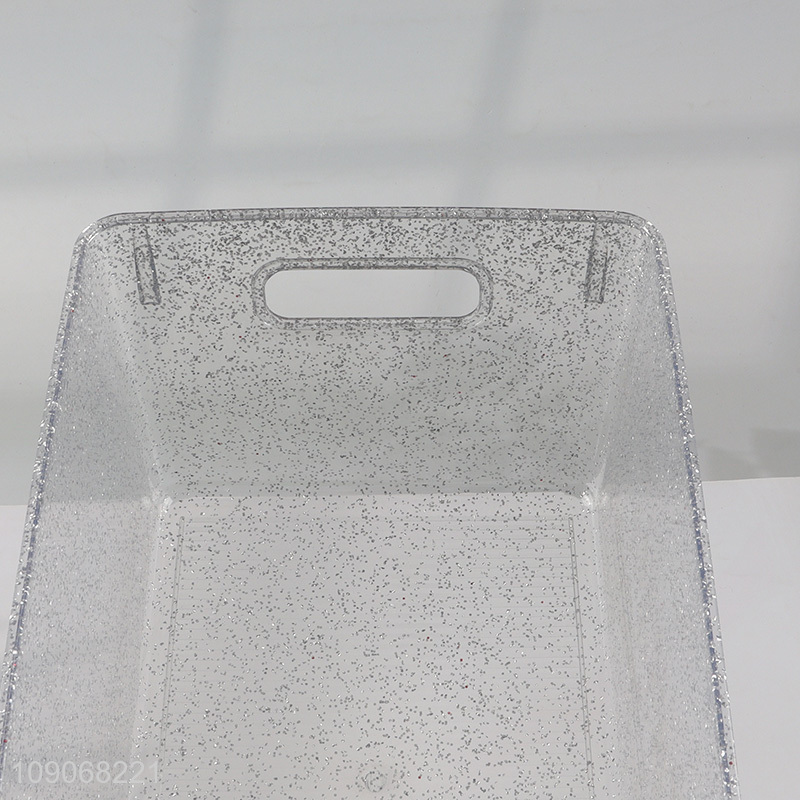 Hot Sale Gold Silver Plastic Storage Bins for Kitchen Pantry Office