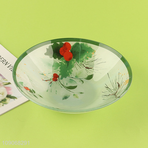 Online wholesale round decorative glass tableware plate for home
