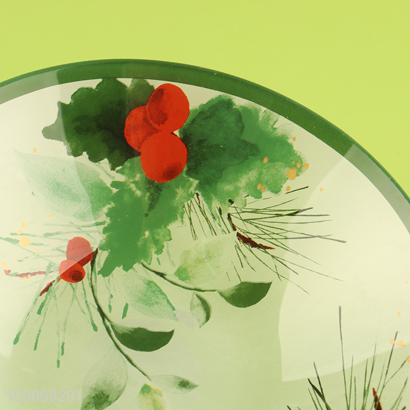 Online wholesale round decorative glass tableware plate for home