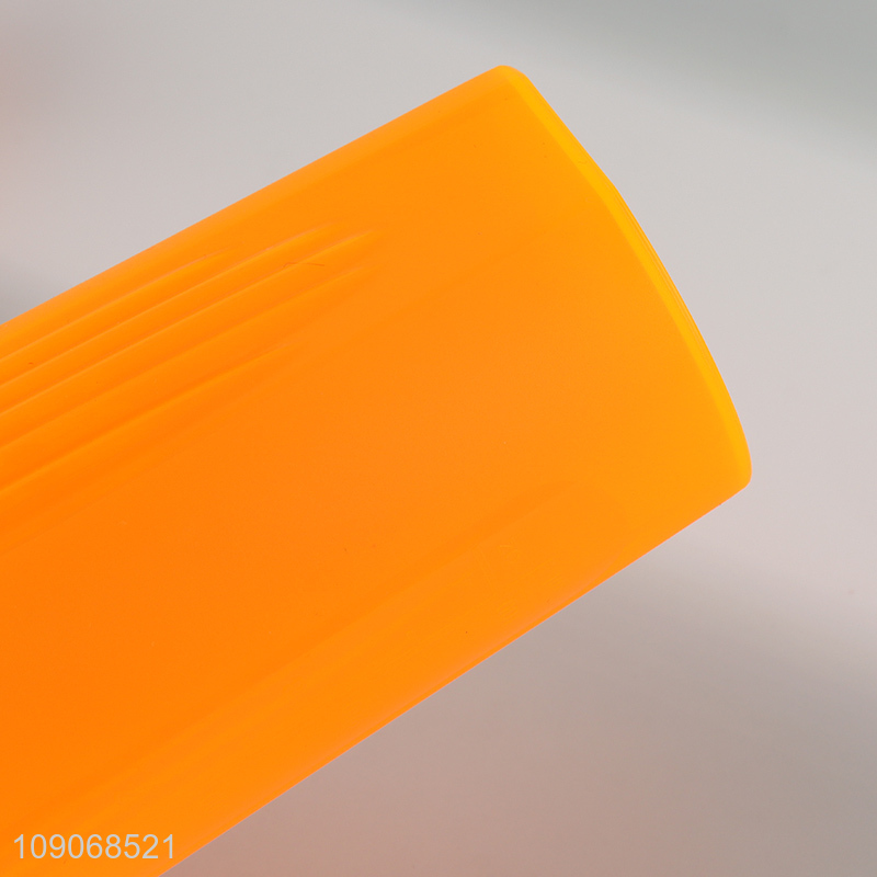 Top sale orange plastic water cup drinking cup with lid