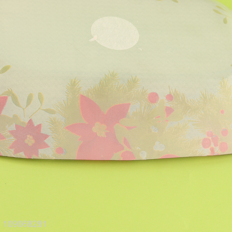 Yiwu market Christmas style decorative glass tableware plate