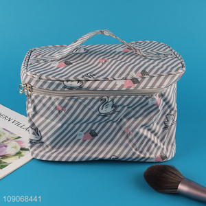 Best quality polyester portable travel women makeup bag cosmetic bag