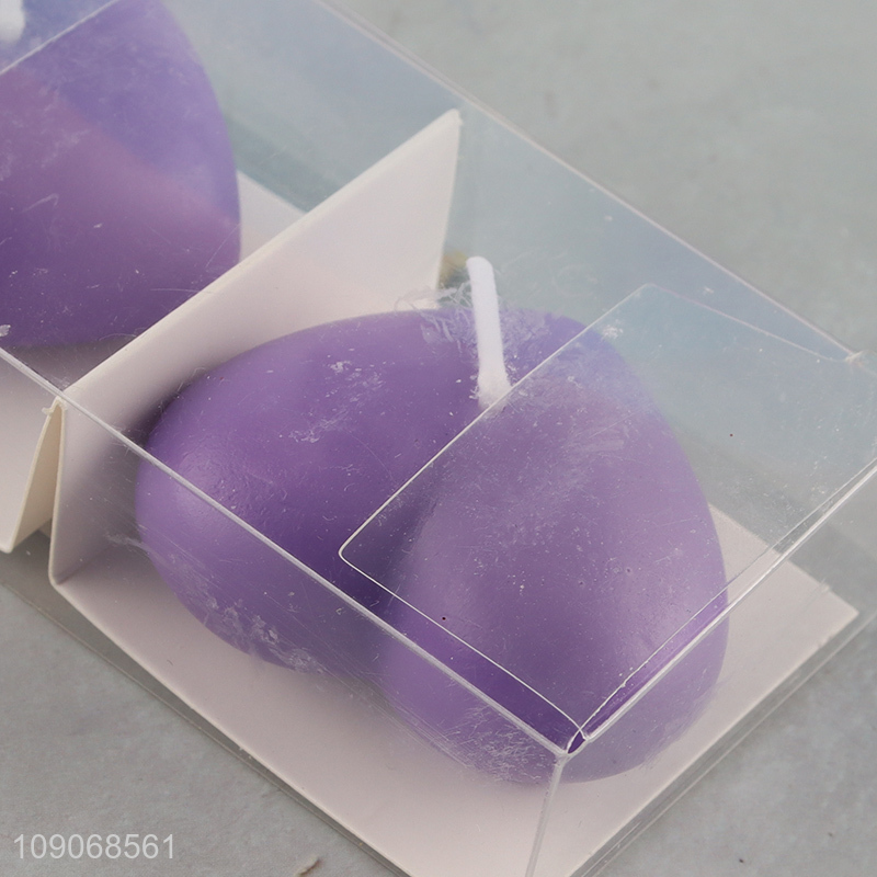 Good price 2pcs heart shape scented candle for home decor