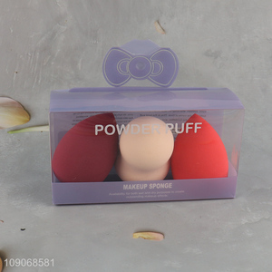 Online wholesale 3pcs makeup tool powder puff makeup sponge