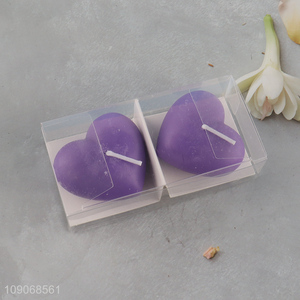 Good price 2pcs heart shape scented candle for home decor