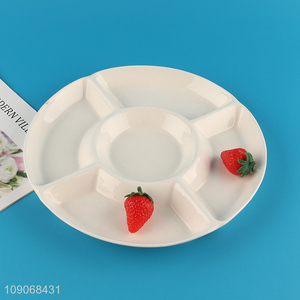 Popular products 5 compartments separate plate serving tray