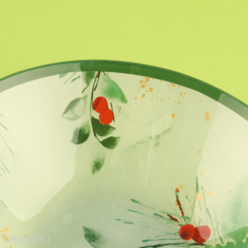 Online wholesale round decorative glass tableware plate for home