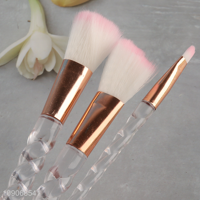 Yiwu market 7pcs soft bristle makeup tool makeup brush kit