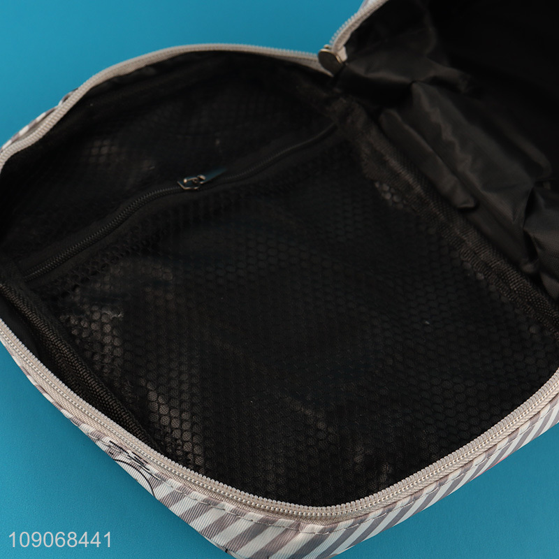 Best quality polyester portable travel women makeup bag cosmetic bag