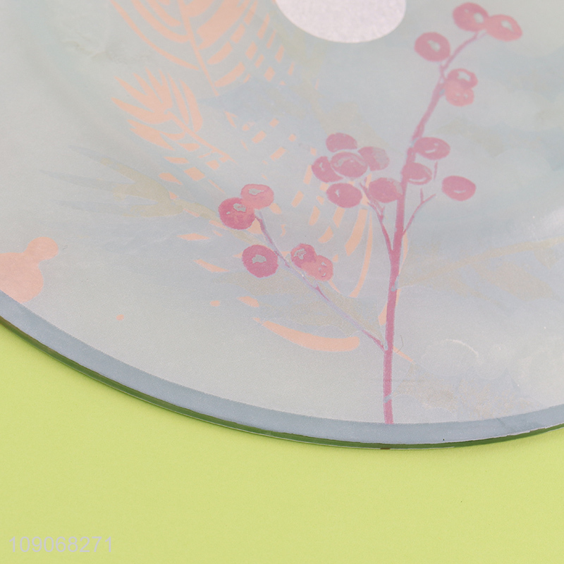 New product round decorative glass tableware plate