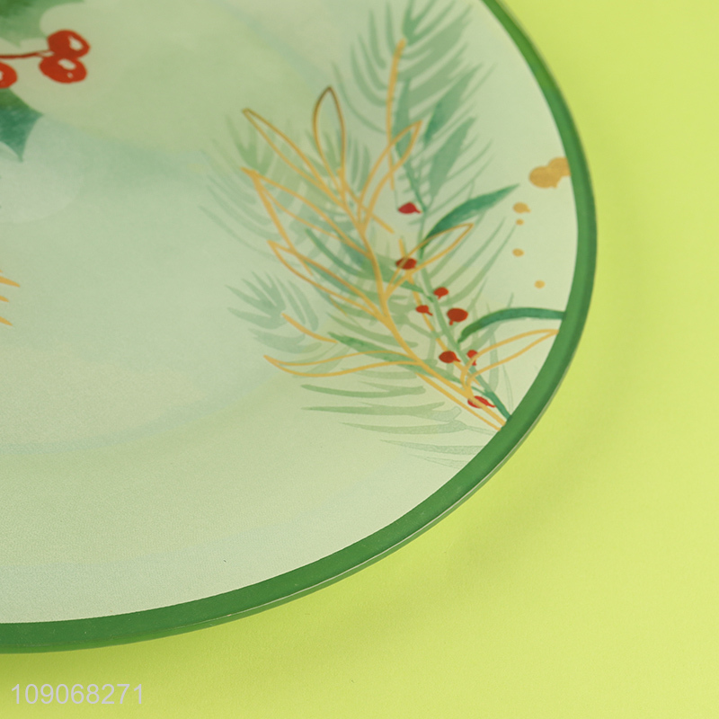 New product round decorative glass tableware plate
