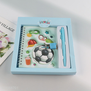 New product cartoon students stationery notebook with ballpoint pen
