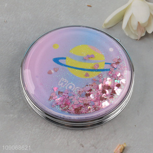 Best sale round portable <em>makeup</em> <em>mirror</em> double-sided pocket <em>mirror</em>